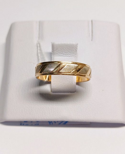 Обручальное кольцо из красного и белого золота (32883588) 0