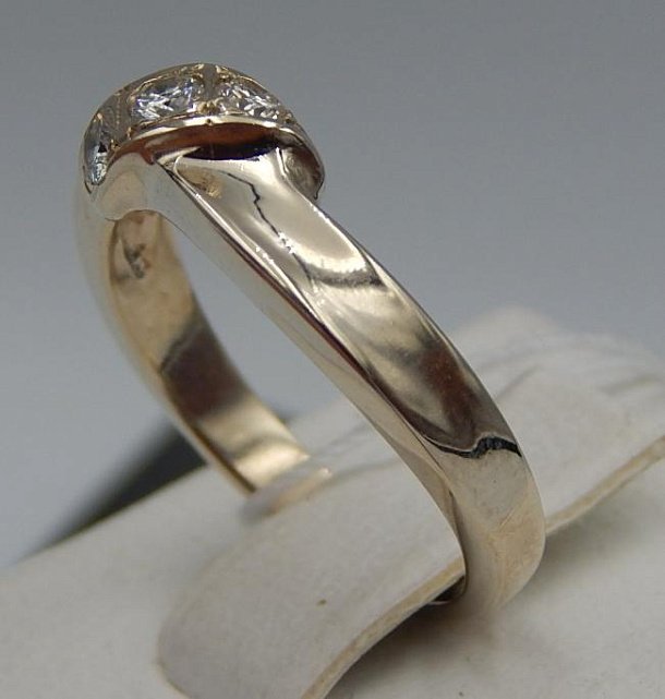 Кольцо из белого золота с бриллиантом (-ми) (30718694) 2