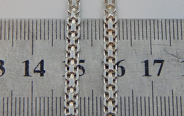 Серебряная цепь с плетением Фантазийное (32615389) 3