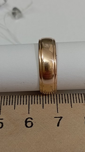 Обручальное кольцо из красного золота (32507444)  2