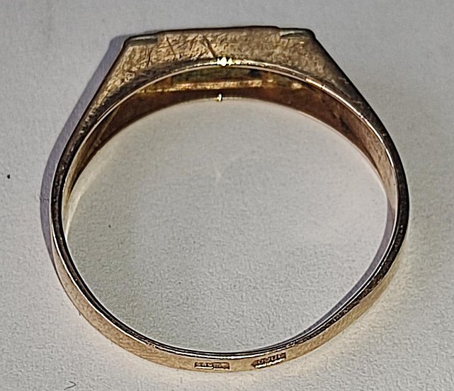 Перстень з червоного золота з оніксом і цирконієм (33238668) 2