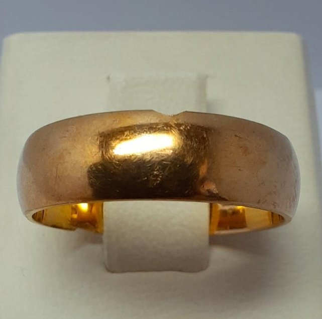 Обручальное кольцо из красного золота (33775500) 0