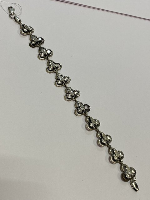 Срібний браслет з цирконієм (33701494) 1