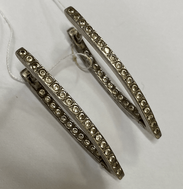 Срібні сережки з цирконієм (33670022) 0