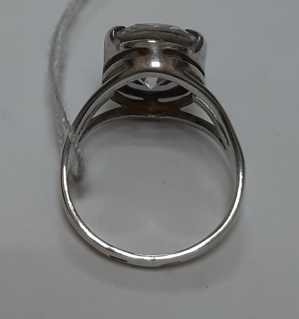 Серебряное кольцо с цирконием (30538677) 10