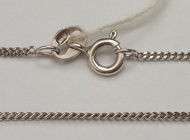 Серебряная цепь с плетением панцирное (29034204) 2