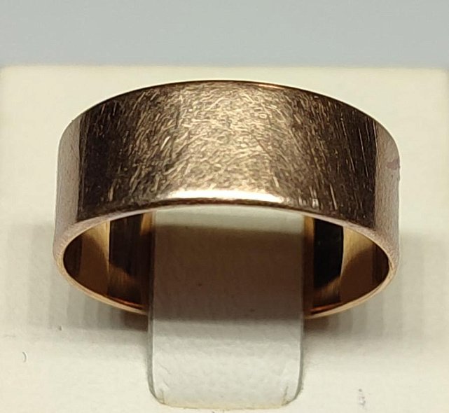 Обручальное кольцо из красного золота (33912070)  0
