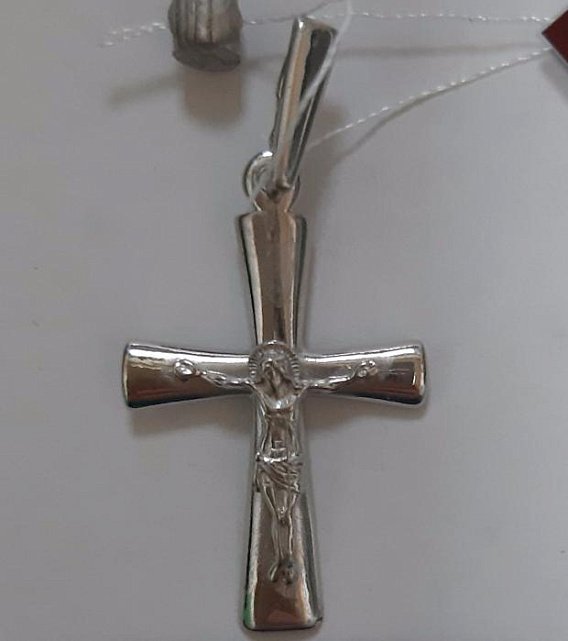 Срібний підвіс-хрест (29261042) 0