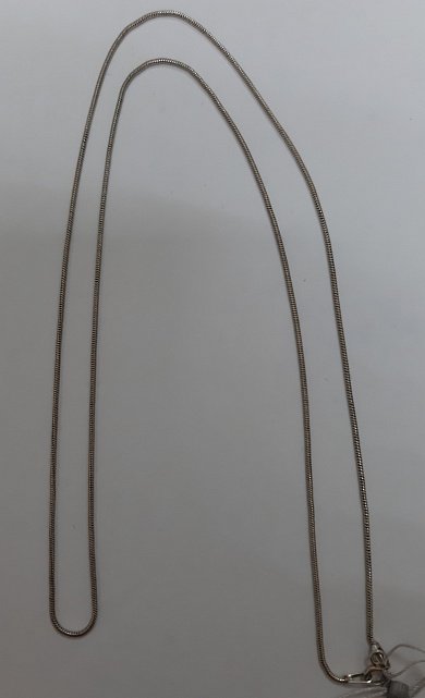 Серебряная цепь с плетением Снейк (30528544) 1