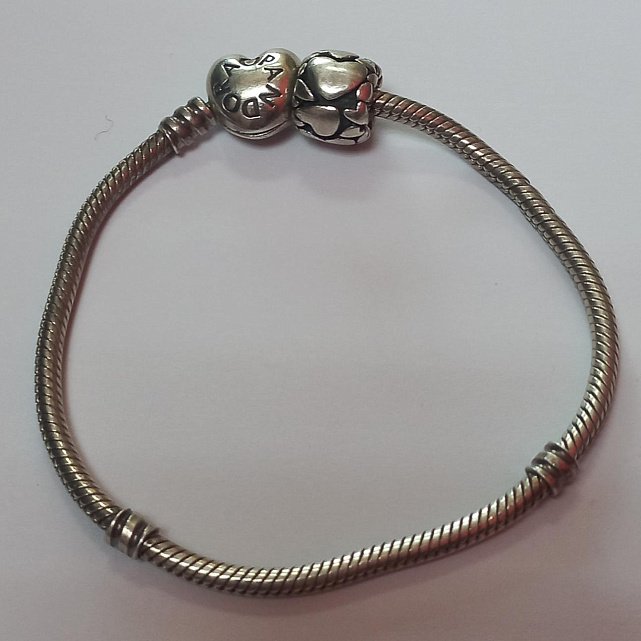 Срібний браслет з підвісом (33627052) 0