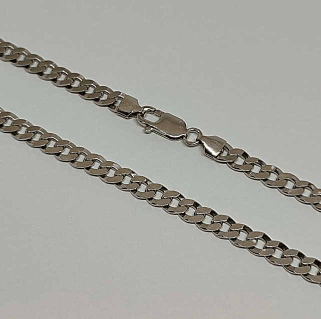 Срібний ланцюг із плетінням Панцирне (33827692) 0