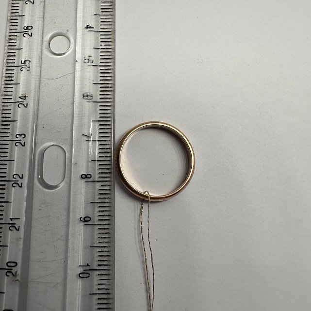 Обручальное кольцо из красного золота (33770276) 1