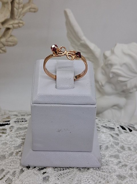Кольцо из красного золота с корундом (32888658) 1
