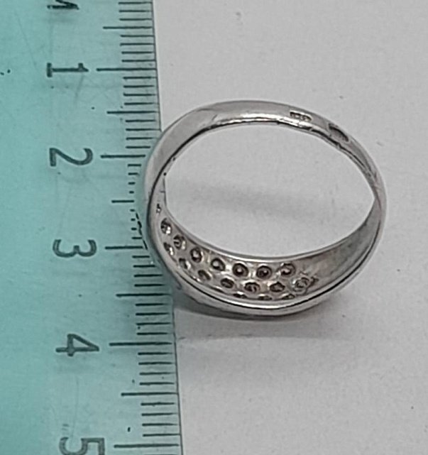 Серебряное кольцо с цирконием (31762267) 3