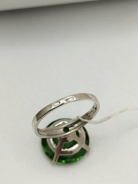 Серебряное кольцо с цирконием (33731805) 5