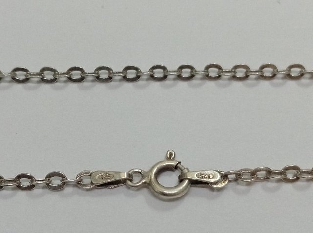 Серебряная цепь с плетением ролло (32420346) 0