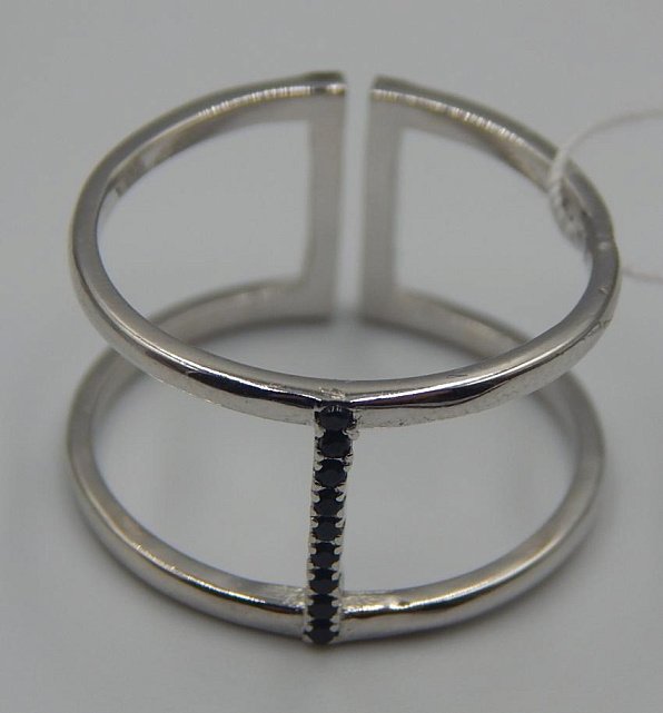 Серебряное кольцо с цирконием (33751245) 2
