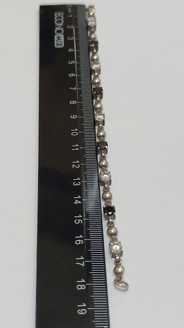 Срібний браслет із цирконієм (33594321) 1