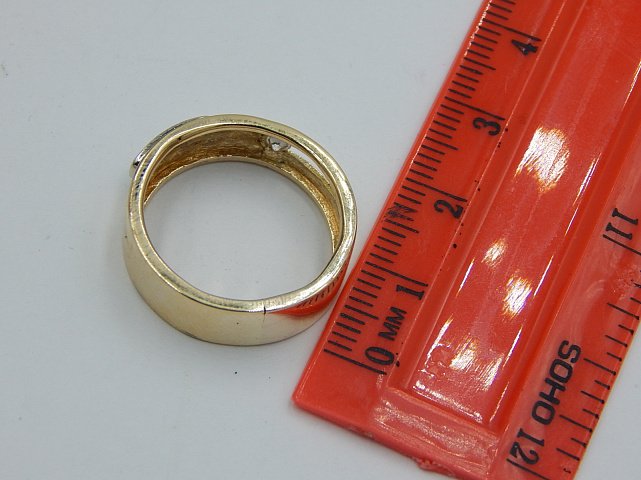 Кольцо из желтого и белого золота с бриллиантом (-ми) (30943396) 3