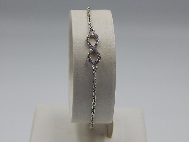 Срібний браслет із цирконієм (31954044) 1