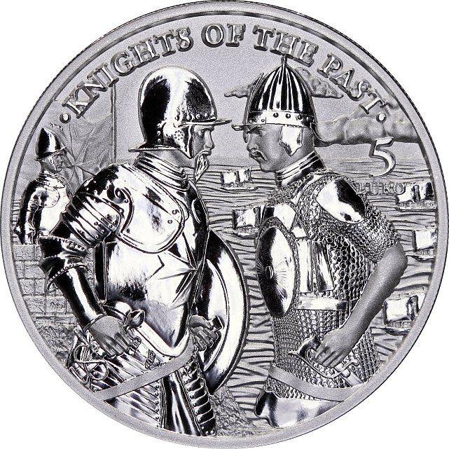 Срібна монета 1oz Мальтійські Лицарі 5 Євро 2022 Мальта (30730961) 0