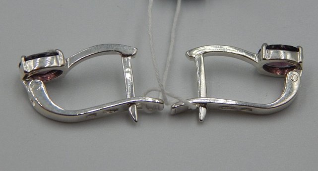 Срібні сережки з позолотою та цирконієм (31647582) 4