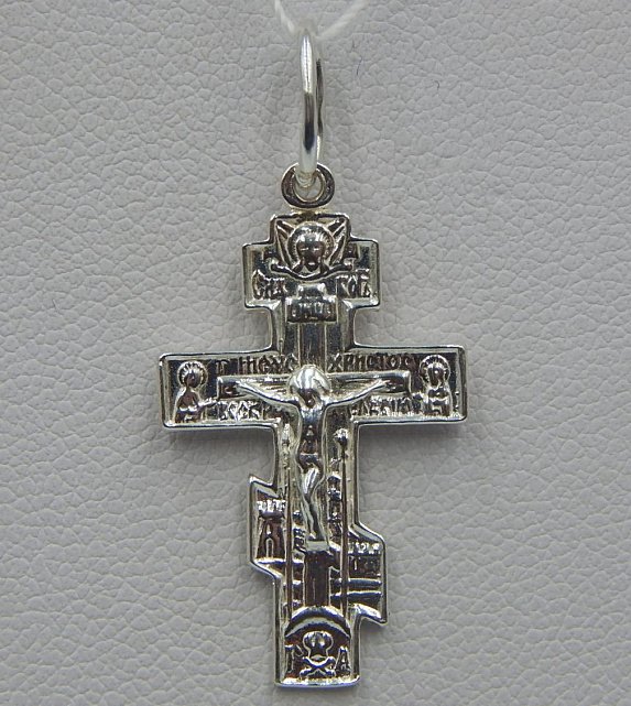 Срібний підвіс-хрест (33669228) 0