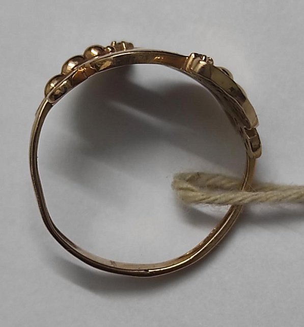 Кольцо из красного золота с цирконием (32955887)  3