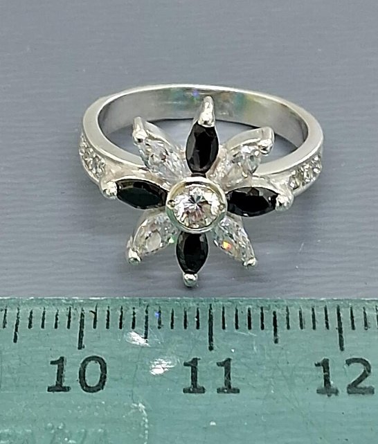 Серебряное кольцо с цирконием (32473281) 5