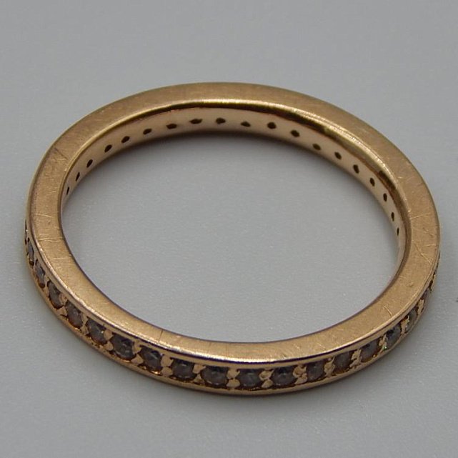 Кольцо из красного золота с цирконием (31795687) 4