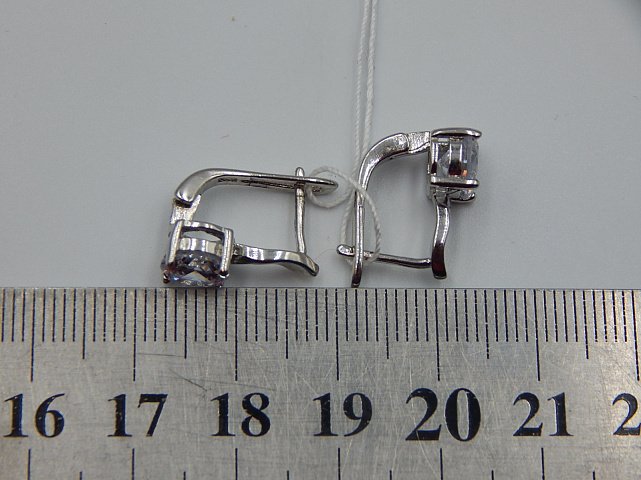 Срібні сережки з цирконієм (33746550) 5