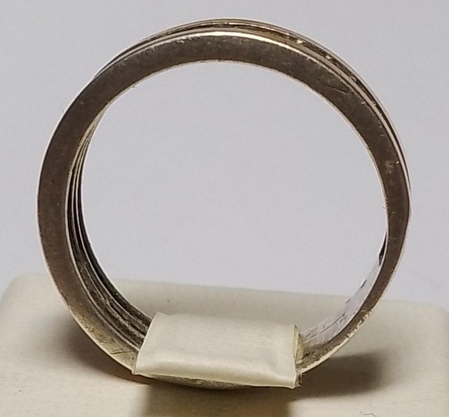 Серебряное кольцо с позолотой и цирконием (33447673) 1