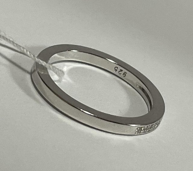 Серебряное кольцо с цирконием (32405065) 4