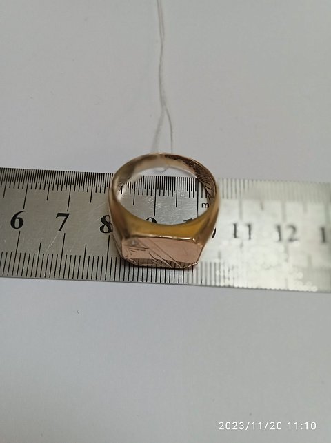 Перстень из красного золота с цирконием (32359264) 2