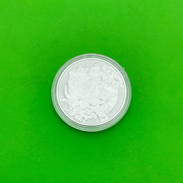 Серебряная монета 1oz Пума против Медведя 1 доллар 2022 Ниуэ (29128447) 10