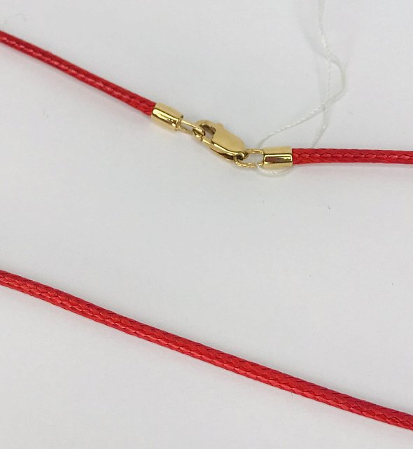 Ланцюжок з червоного золота з плетінням Шнурок (32913007) 0