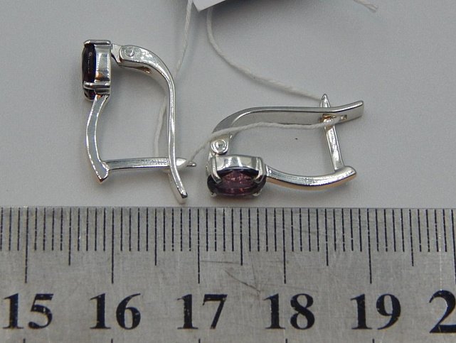 Срібні сережки з позолотою та цирконієм (31764291) 2