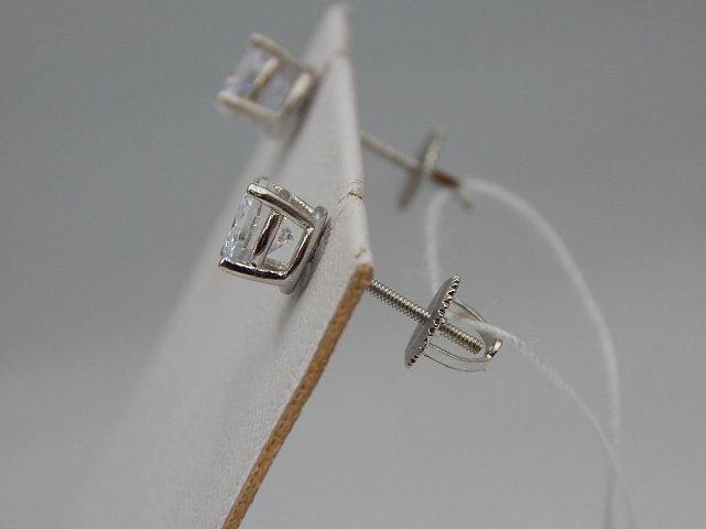 Срібні сережки з цирконієм (33032908) 2