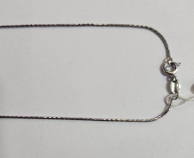 Срібний ланцюг із плетінням Снейк (30107203) 0