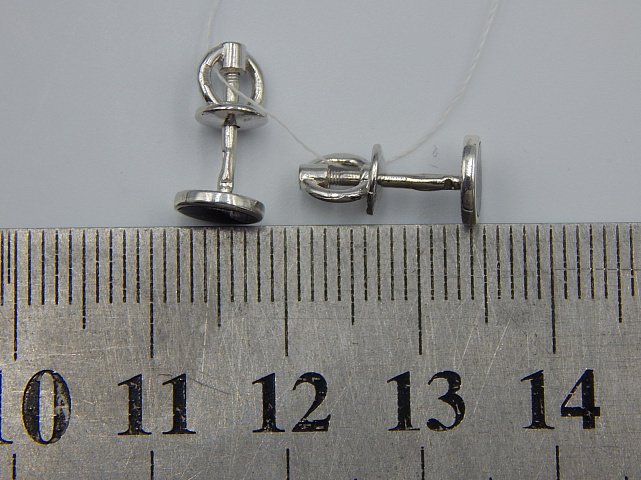 Серебряные серьги с эмалью (32469112) 3
