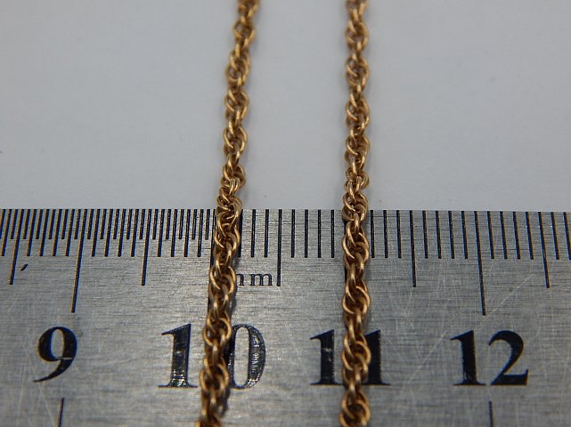 Цепь из красного золота с плетением Кордовое (28632911) 3