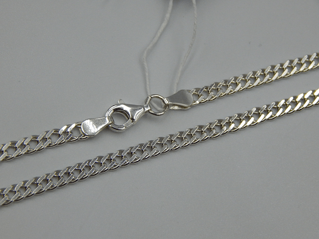 Срібний ланцюг з плетінням Подвійний ромб (32198405) 0