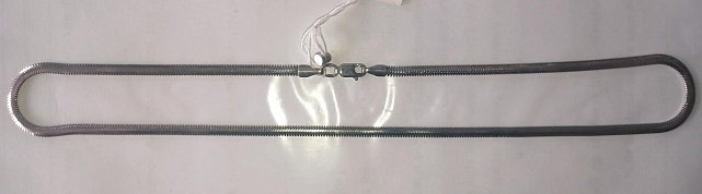 Срібний ланцюг із плетінням Снейк (28548670) 1