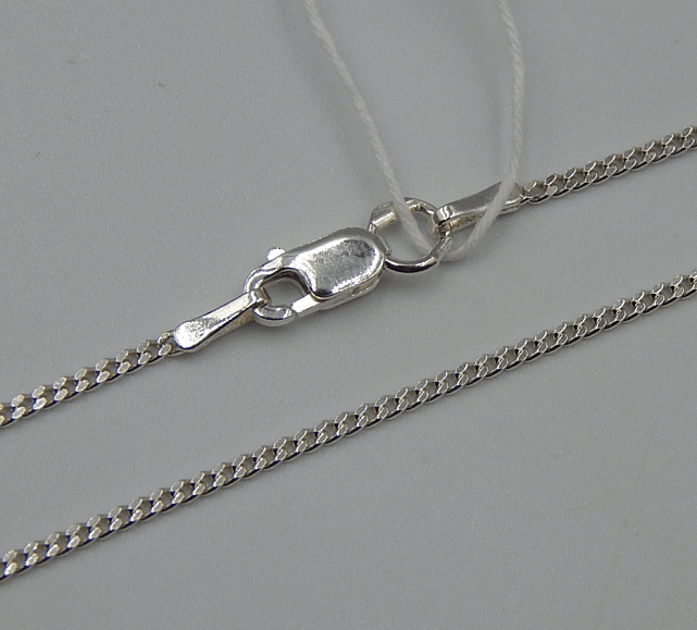 Серебряная цепь с плетением панцирное (31950753) 0