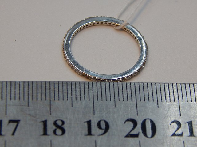 Серебряное кольцо с цирконием (30536825) 1