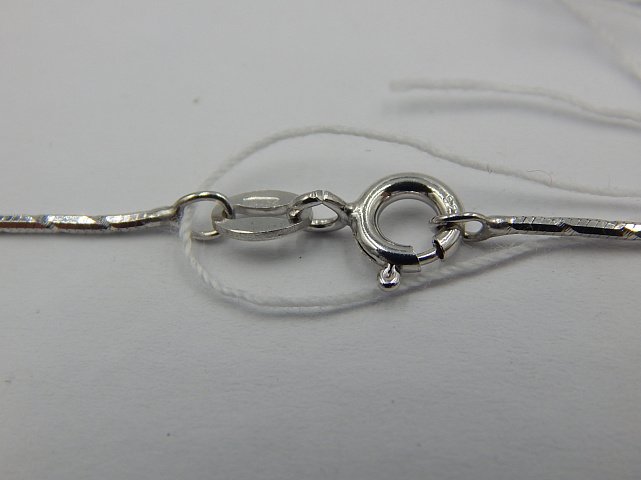 Серебряная цепь с плетением Снейк (31976192) 2