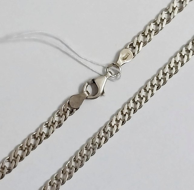 Срібний ланцюг з плетінням Подвійний ромб (33665648) 0