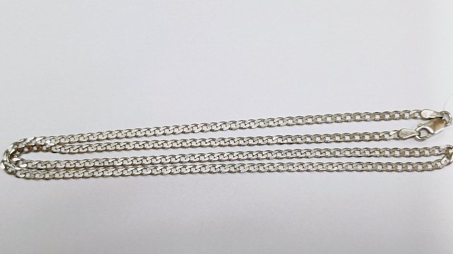 Срібний ланцюг з плетінням панцирне (33746089) 1