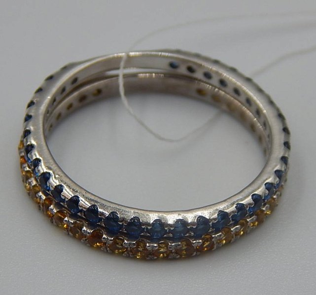 Серебряное кольцо с цирконием (31292937) 2