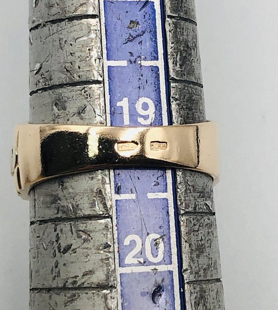 Перстень із червоного золота та білого золота з цирконієм (32931111) 2